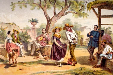 El zapateado - Danza nacional, 1840